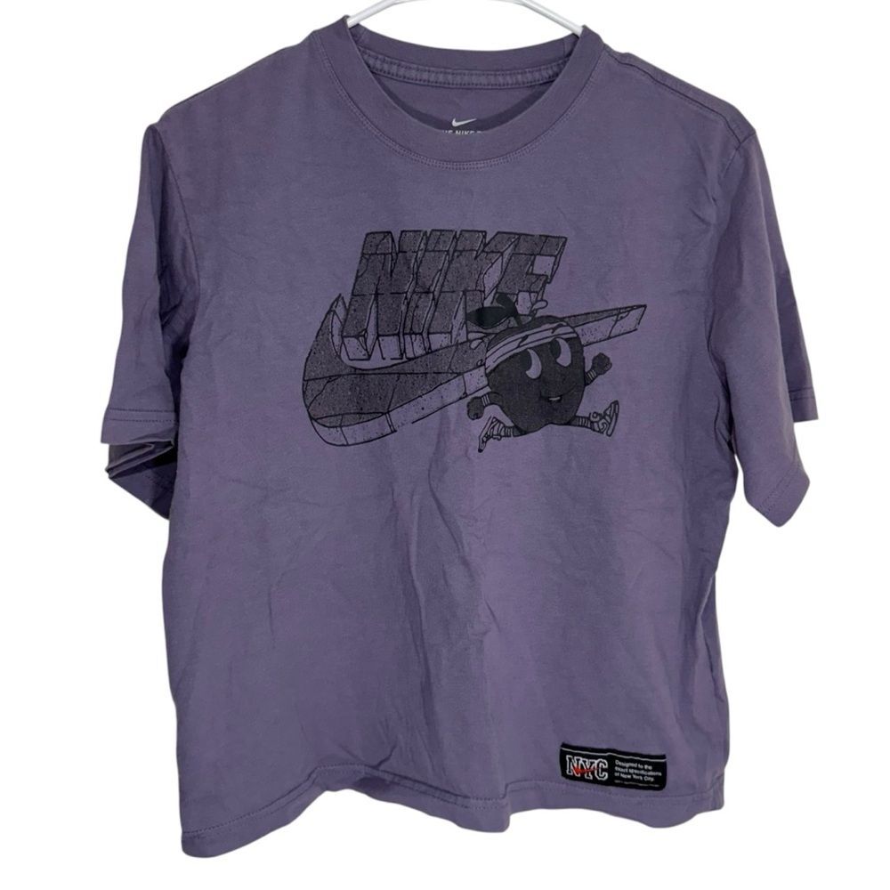 Nike Plum Short Sleeve Graphic Boxy Fit T-Shirt